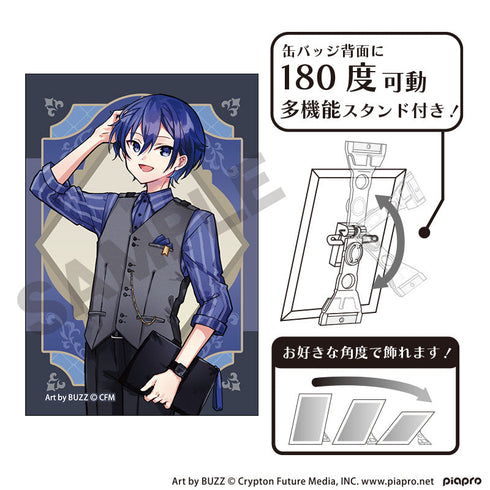 『初音ミク』アート缶バッジ KAITO レトロ☆神戸2025